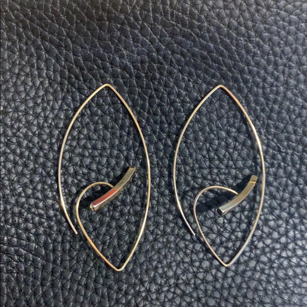 Geometric teardrop earrings